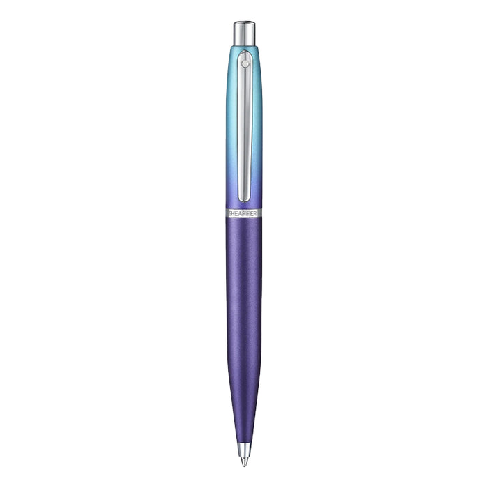 Sheaffer 9430 Gift Set - Expressions VFM Blue & Purple Pearlised Gradient Ball Pen with Credit Card Holder