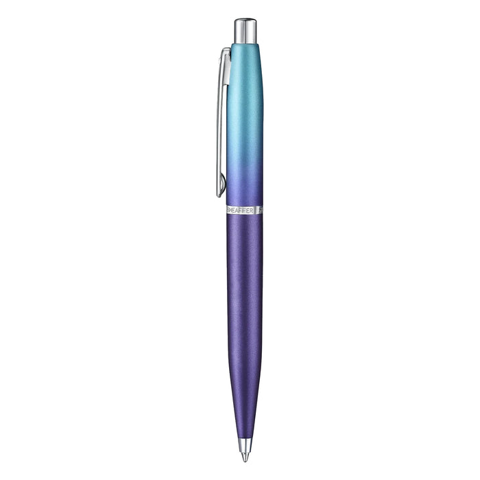Sheaffer 9430 Gift Set - Expressions VFM Blue & Purple Pearlised Gradient Ball Pen with Credit Card Holder