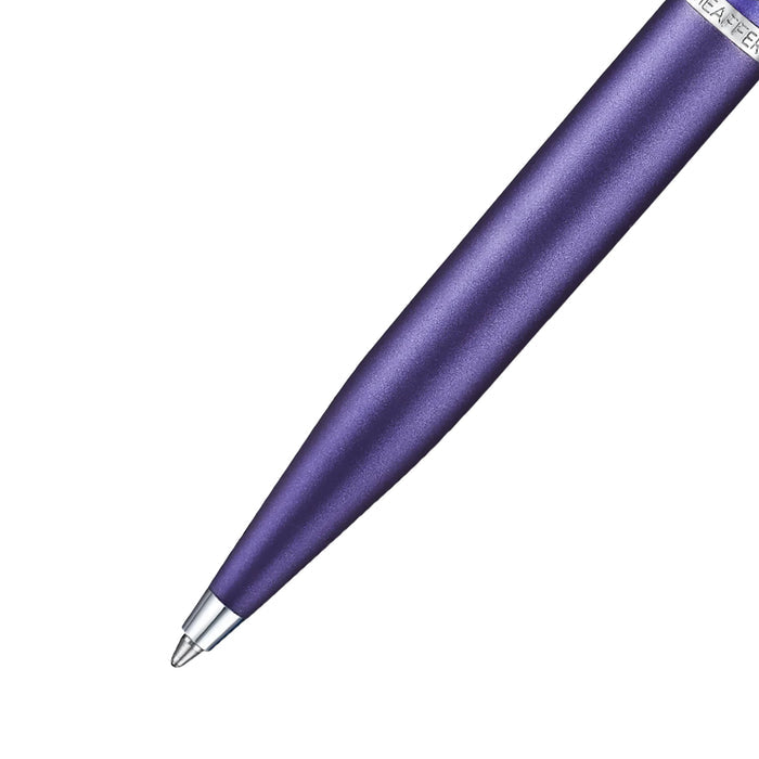 Sheaffer 9430 Gift Set - Expressions VFM Blue & Purple Pearlised Gradient Ball Pen with Credit Card Holder