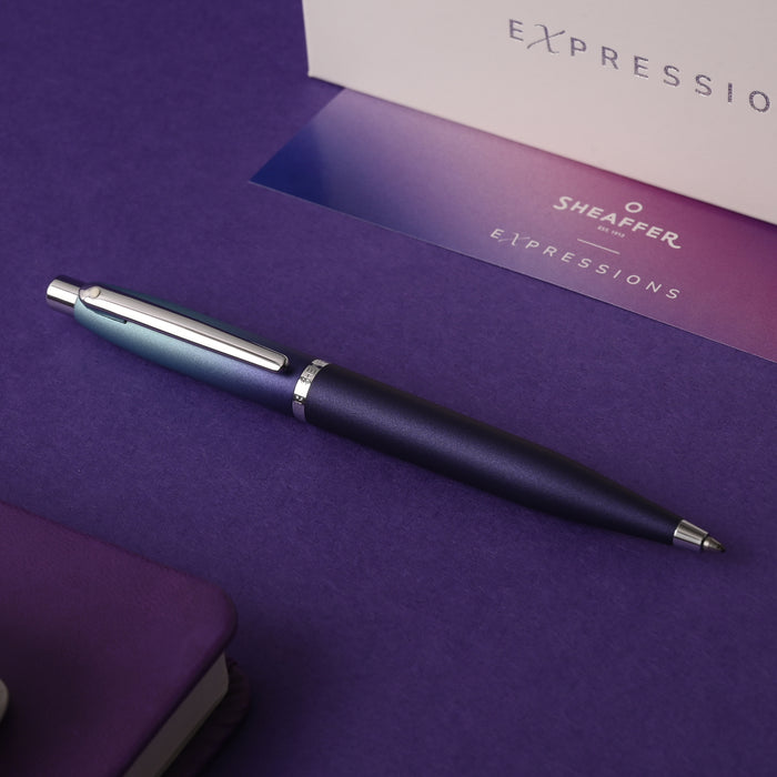 Sheaffer Expressions VFM Ball Pen - Blue & Purple Pearlised Gradient CT 5