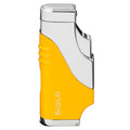 Siglo Triple Flame Shiny Yellow Chrome Lighter