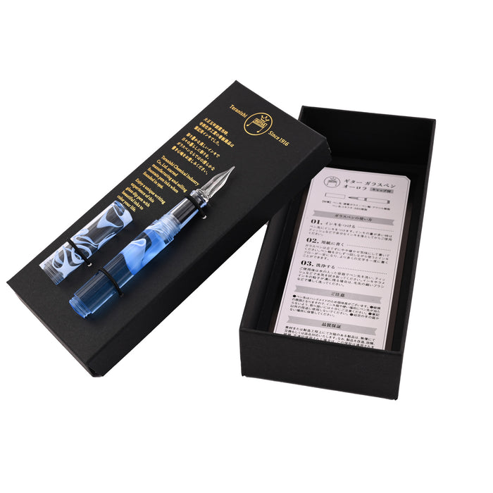 Teranishi Guitar Glass Pen with Cap - Ice Blue