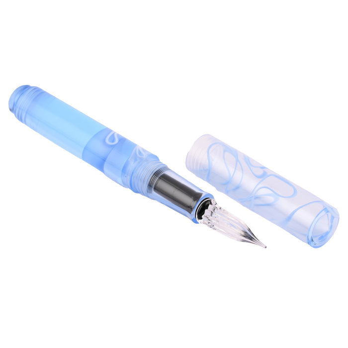 Teranishi Guitar Glass Pen with Cap - Ice Blue
