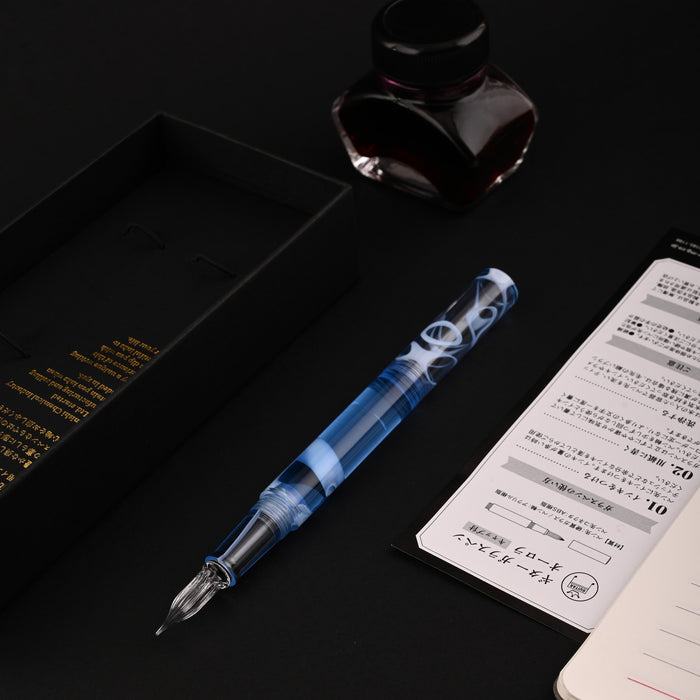 Teranishi Guitar Glass Pen with Cap - Ice Blue