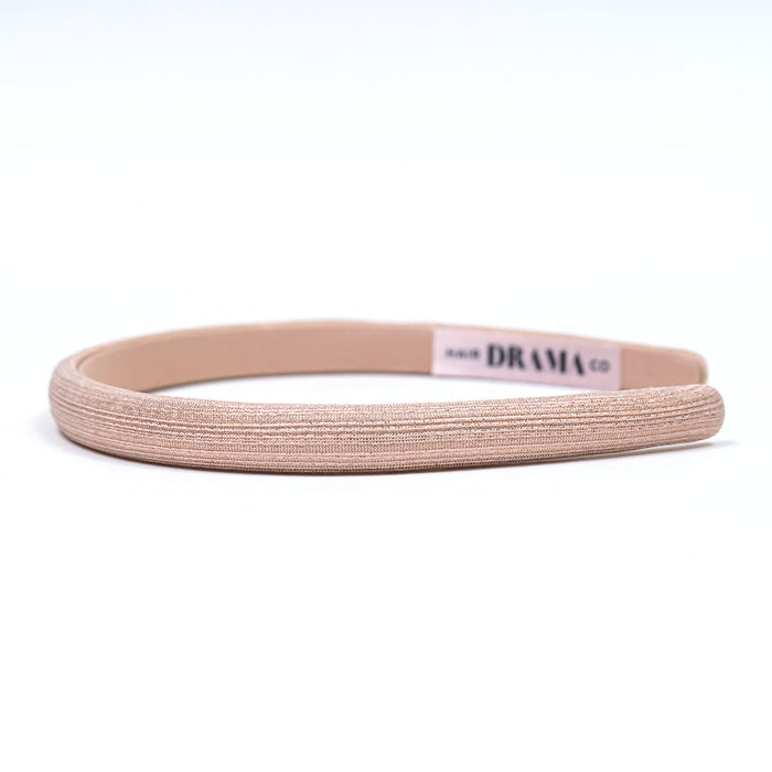 Thin Metallic Hair Band - Pink