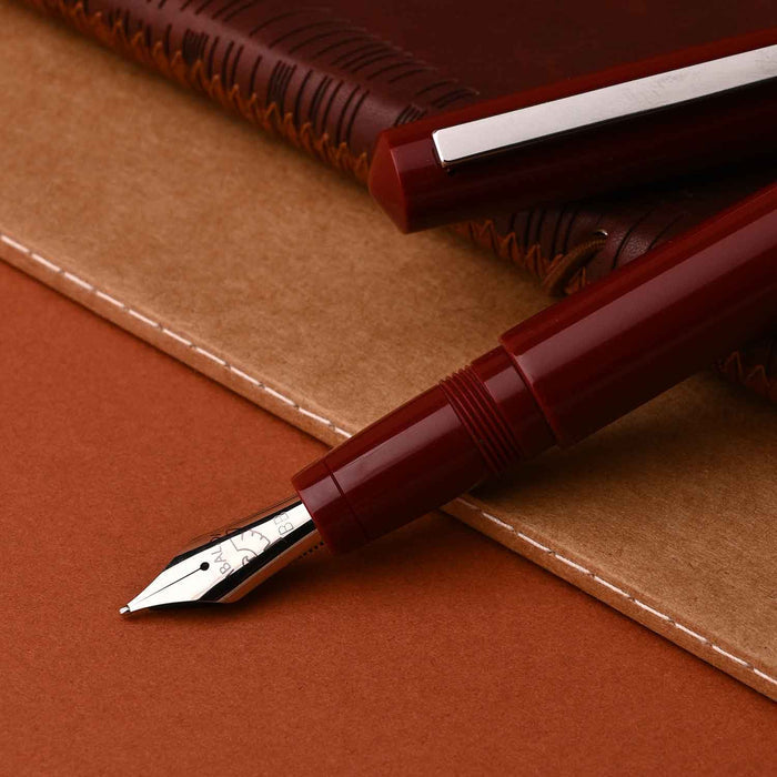 Tibaldi Infrangibile Fountain Pen - Deep Red CT 6