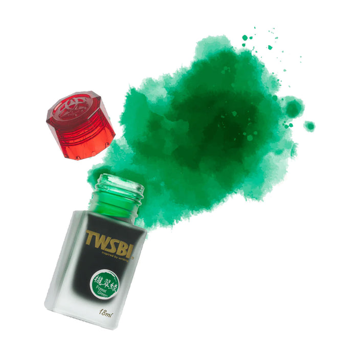 TWSBI 1791 Ink Bottle, Forest Green - 18ml 2