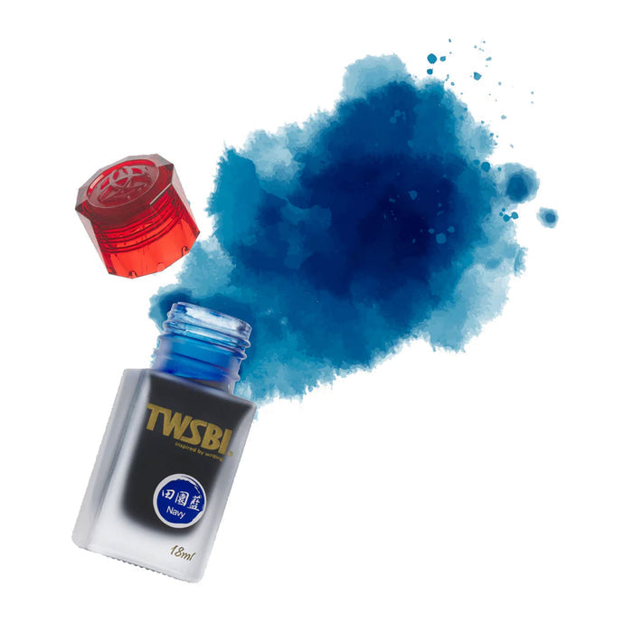 TWSBI 1791 Ink Bottle, Navy - 18ml 2