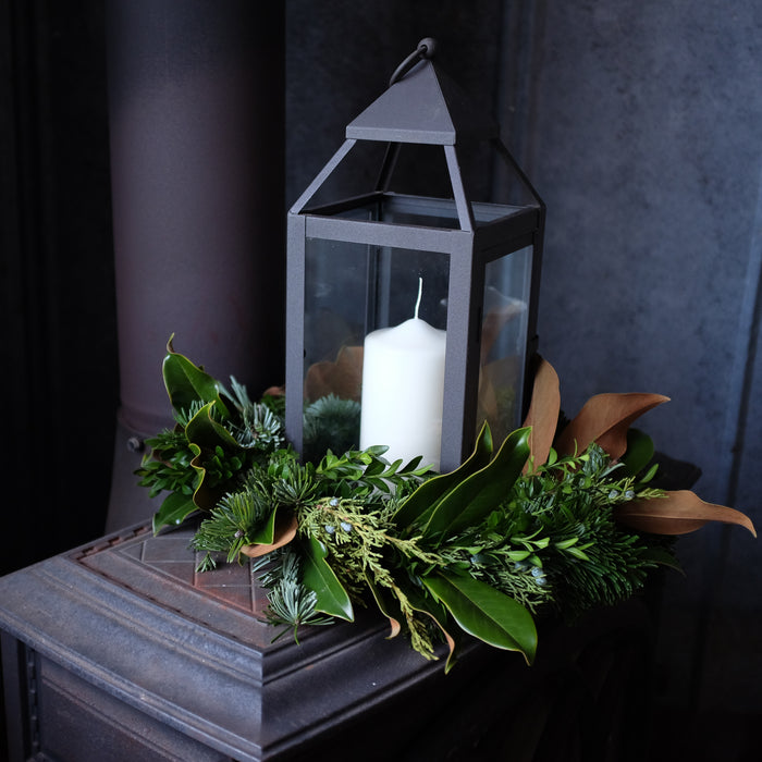 Winter Evergreen Lantern