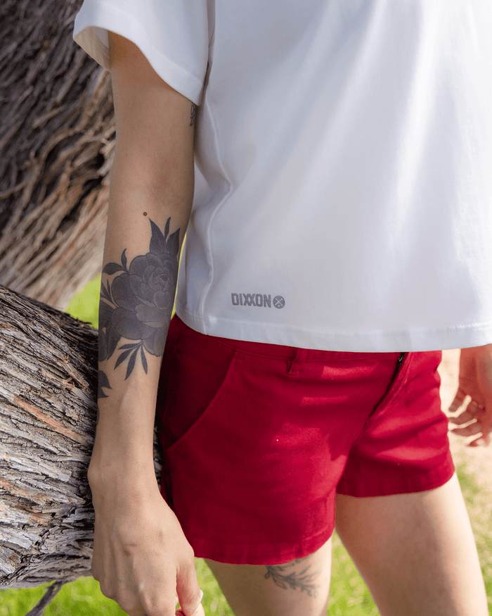 Women's Essential Cropped Tee - White - Dixxon Flannel Co.