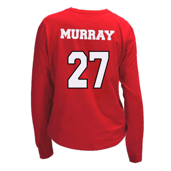 Women's Nebraska Huskers Harper Murray Longsleeve Volleyball Jersey - #27 RED
