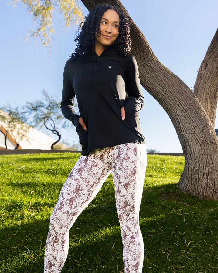 Women's Pace Quarter Zip - Black - Dixxon Flannel Co.
